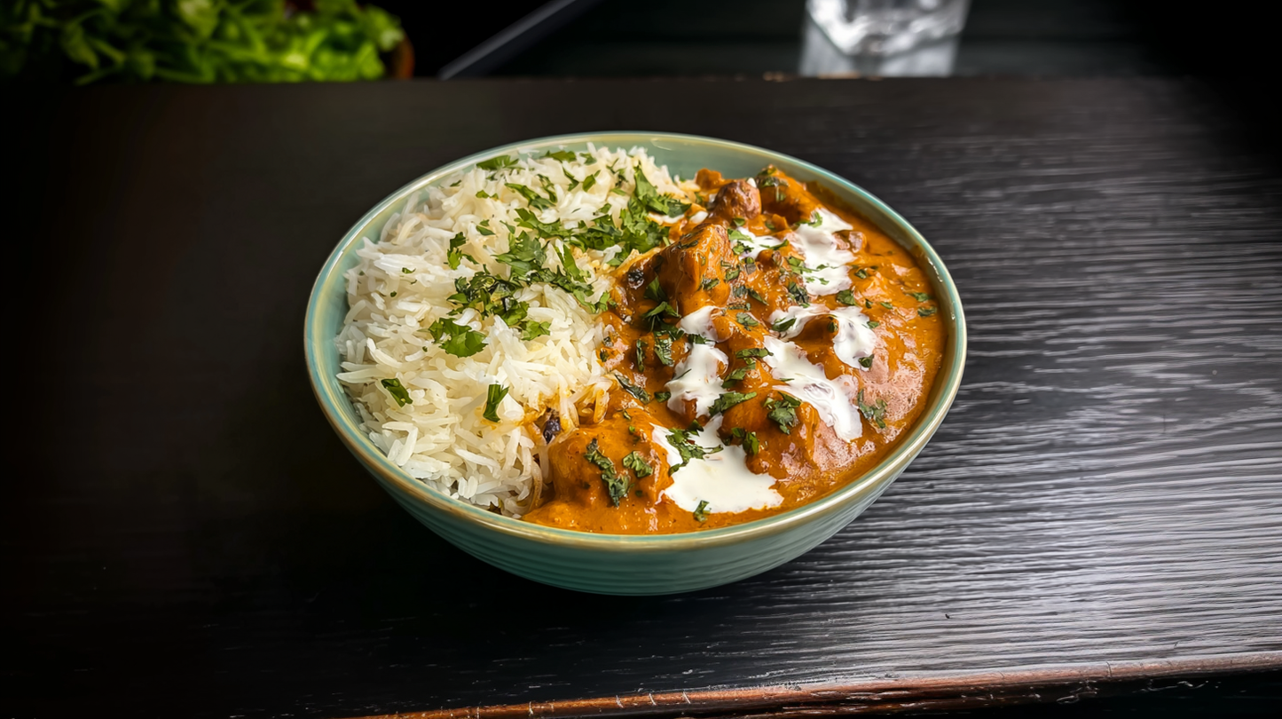 Butter Chicken Rice Bowl