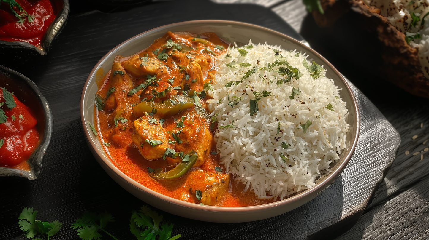 Kashmiri Chicken Rice Bowl
